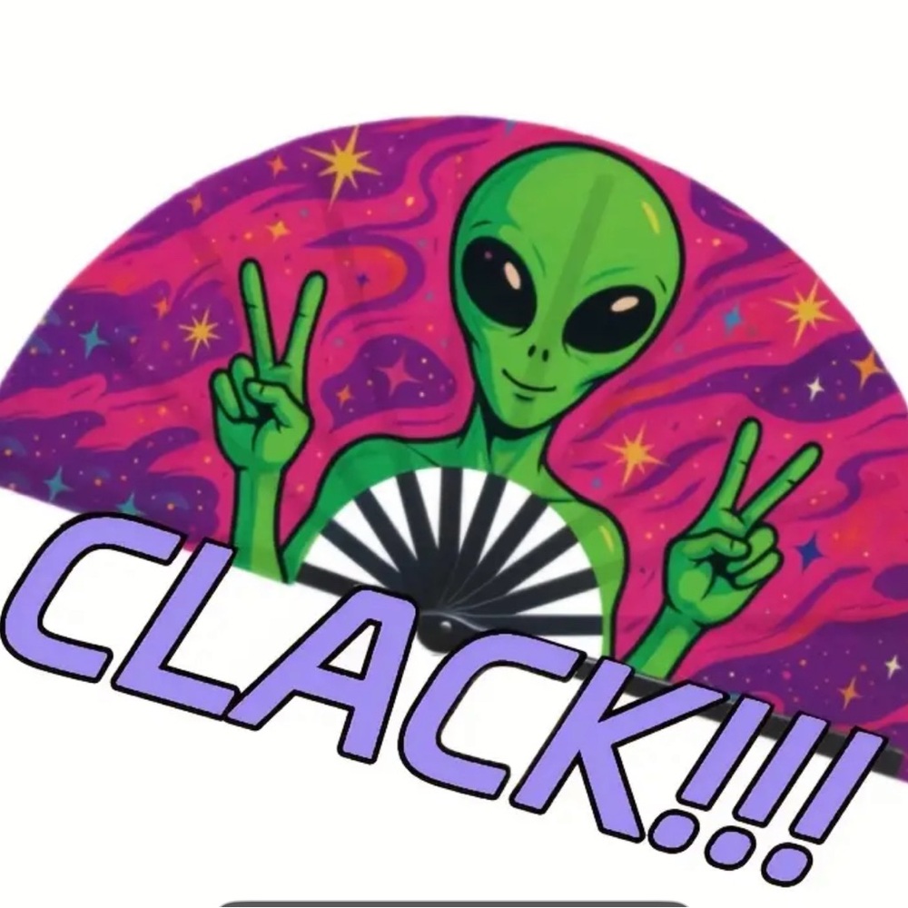 Colorful Alien Hand Fan - Picture 5 of 7